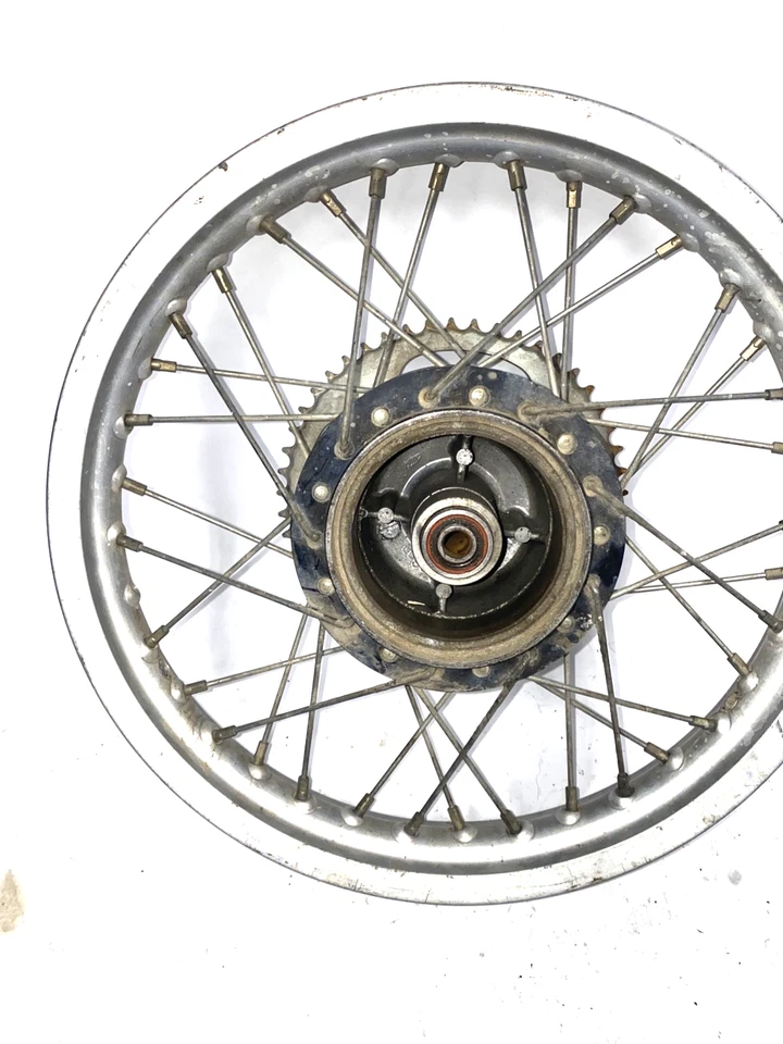 1983 CR80R Complete OEM Rear Wheel Rim Hub Sprocket Xr80 Back Wheel Back Rim VTG - Image 4 of 4