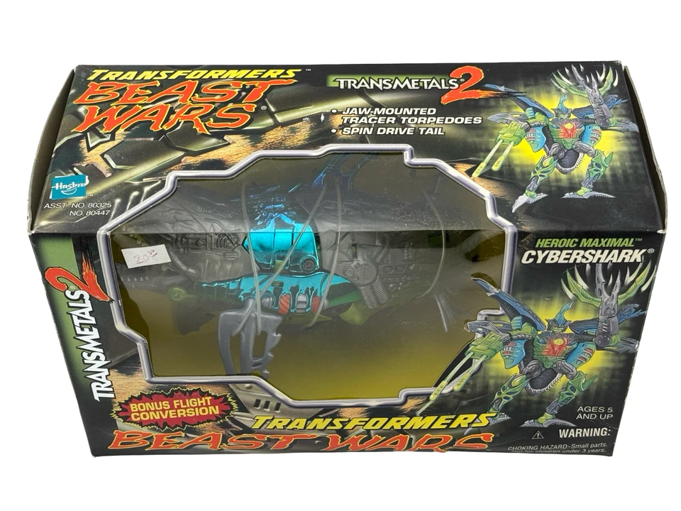 Transformers Beast Wars Transmetals 2 CYBERSHARK Action Figure 1998 NIB - Image 2 of 4