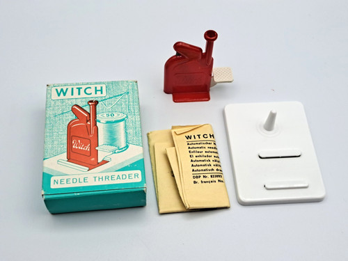 Vintage Witch Sewing Needle Threader W/Instructions In Original Box West Germany
