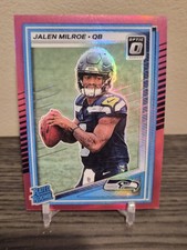 2025 Donruss Optic Jalen Milroe Pink Prizm Rated Rookie Rc #253- Seahwaks