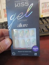 Kiss Gel Fantasy Coffin Shape Medium Nails Allure Sculpted 28 FA04 88736
