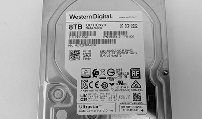 WD Ultrastar DC HC320 8TB Enterprise HDD SATA 6Gb/s HUS728T8TALE6L1 0B36410