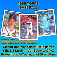 1988 Topps Baseball Cards Complete Your Set (#'s 201-400) - U PICK - $0.99 NM-MT