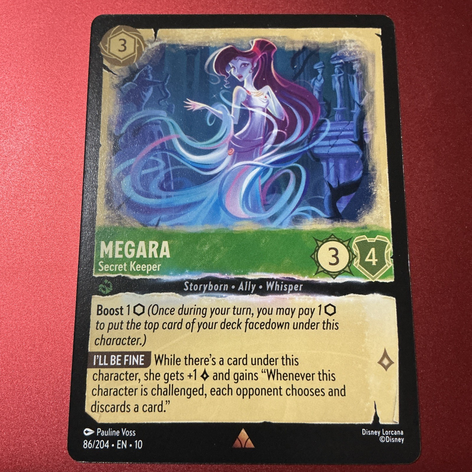 Disney Lorcana Whispers in the Well Megara-Secret Keeper 86/204 NM Rare