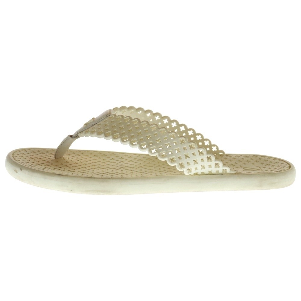 Louis Vuitton Monogram Thong Sandals White Size 36 US About5 For Women