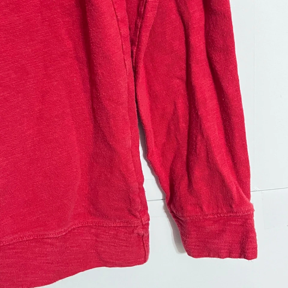 Gap Kids 1969 Boys Sweater Size 2XL 14-16 Red Embossed Big Logo Long Sleeve - Image 3 of 4