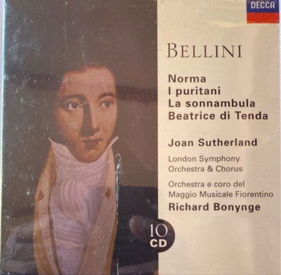 BELLINI - Norma, Les Puritains, La Somnambule - Bonynge/LSO 10 x CD NEW! Decca