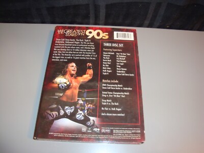 WWE Greatest Stars of the 90s 3 Disc DVD Set Wrestling Stone Cold