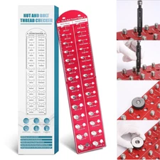 28 Nut and Bolt Identifier Gauge Thread Checker with Inch & Metric & Standard