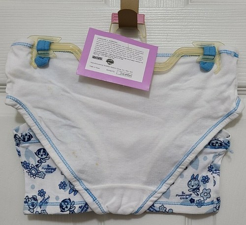 NEW Vtg 2000 Y2K Powerpuff Girls 2 Piece Set Crop Top Bra & Panty Set Girls Sz L - Picture 6 of 10
