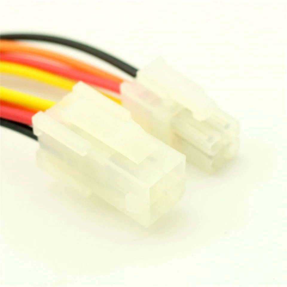 ATX 4 Pin 2 X 2 Pin Male & Female Motherboard CPU EPS Power Supply Adapter Cable - Image 4 of 4