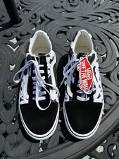 Vans old skool custom Cow print-mens9.5-Womens-11 New no box dust bag included