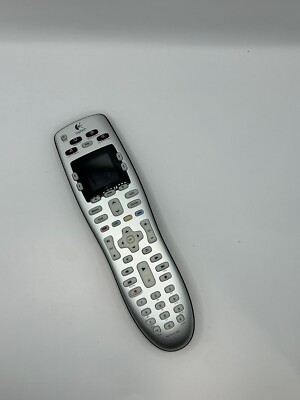 Logitech Harmony 600 Universal Remote Silver Black USB Ergonomic Digital Display