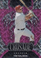 TIM SALMON /17 CHRONICLES CRUSADE PINK VELOCITY REFRACTOR ANGELS #16 2023 PANINI