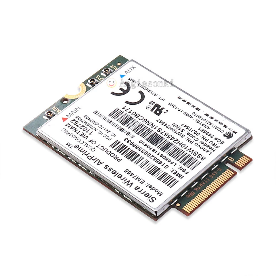 Thinkpad T460 X260 T560 P50 FRU 00JT547  EM7455 4G LTE Module WWAN NGFF Card - Image 4 of 4