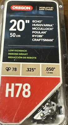 Oregon H78 Chainsaw Chain - Low Kickback 20" - Echo, Husqvarna, Ryobi ...