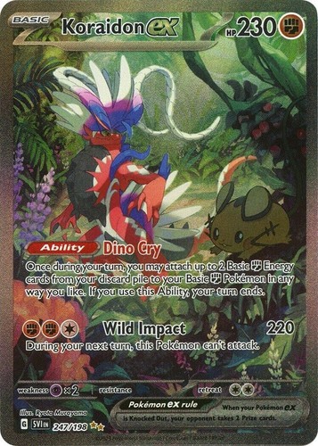 how much is koraidon pokemon card worth Miraidon Ex & Ex - Scarlet & Violet - Lot - SVP028 & SVP029 231/198 / Ultra Rare Card Type / HP / Stage Koraidon #14 Prices | Pokemon