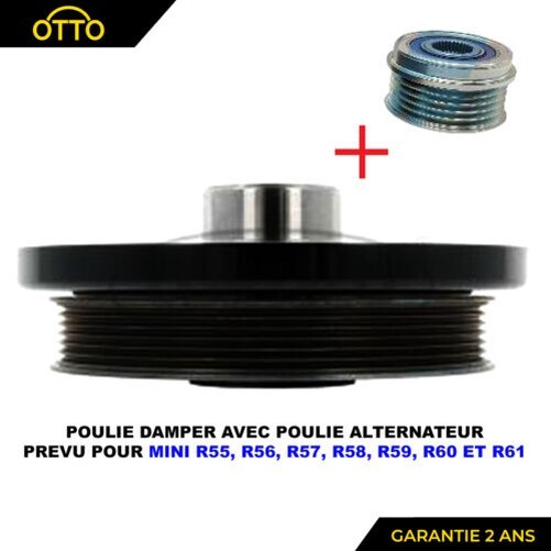 Kurbelwellenriemenrolle FüR Mini R55 R56 R57 R58 R59 R60 R61 1.6 2.0 Diesel N47-image