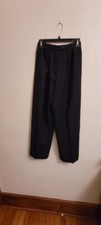 Vintage 100 Wool Dark Navy Blue Fully Lined Pants Size 4 Petite