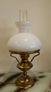 retro glass table lamp