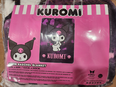 SANRIO KUROMI TWIN RASCHEL BLANKET BAD KUROMI 60IN X 80IN 100% POLYESTER CHINA