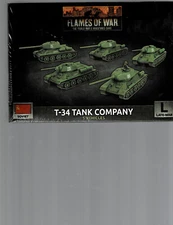 Flames of War Soviet T-34 Tank Company Late-War New