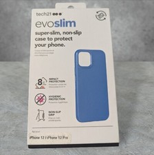 A4. Tech21 Evo Check Case for Apple iPhone 12 (12 Pro) Blue See Full Descriptio