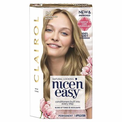 CLAIROL NICE N EASY MEDIUM ASCHE BLOND 8A (NEU)