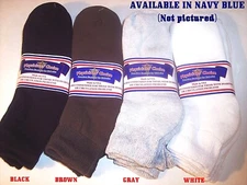 FREE SHIP 6 Pairs Mens Physicians Choice Cotton Diabetic Ankle Socks USA Made! 