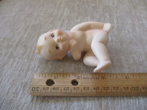 Vintage Lefton Kewpie Porcelain Bisque Baby Figurine 3"Tall - Picture 11 of 11