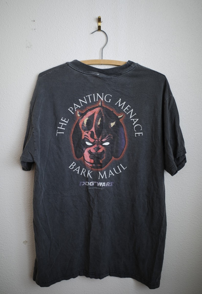 Vintage Big Dogs 1999 The Panting Menace Bark Maul Star Wars Men T