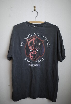 Vintage Big Dogs 1999 The Panting Menace Bark Maul Star Wars Men T
