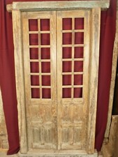 Ancienne porte indienne 182 x 92 cm / livraison possible