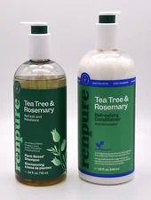Renpure Tea Tree & Rosemary Refresh Rebalance Shampoo And Conditioner Set