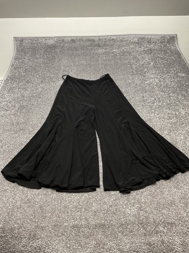 Joseph Ribkoff Trend Vintage Black Palazzo WideLeg Flowing Pants Size 6