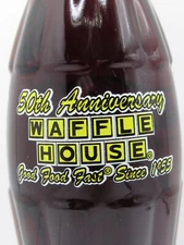 WAFFLE HOUSE Coca Cola Bottle - 50th Anniversary