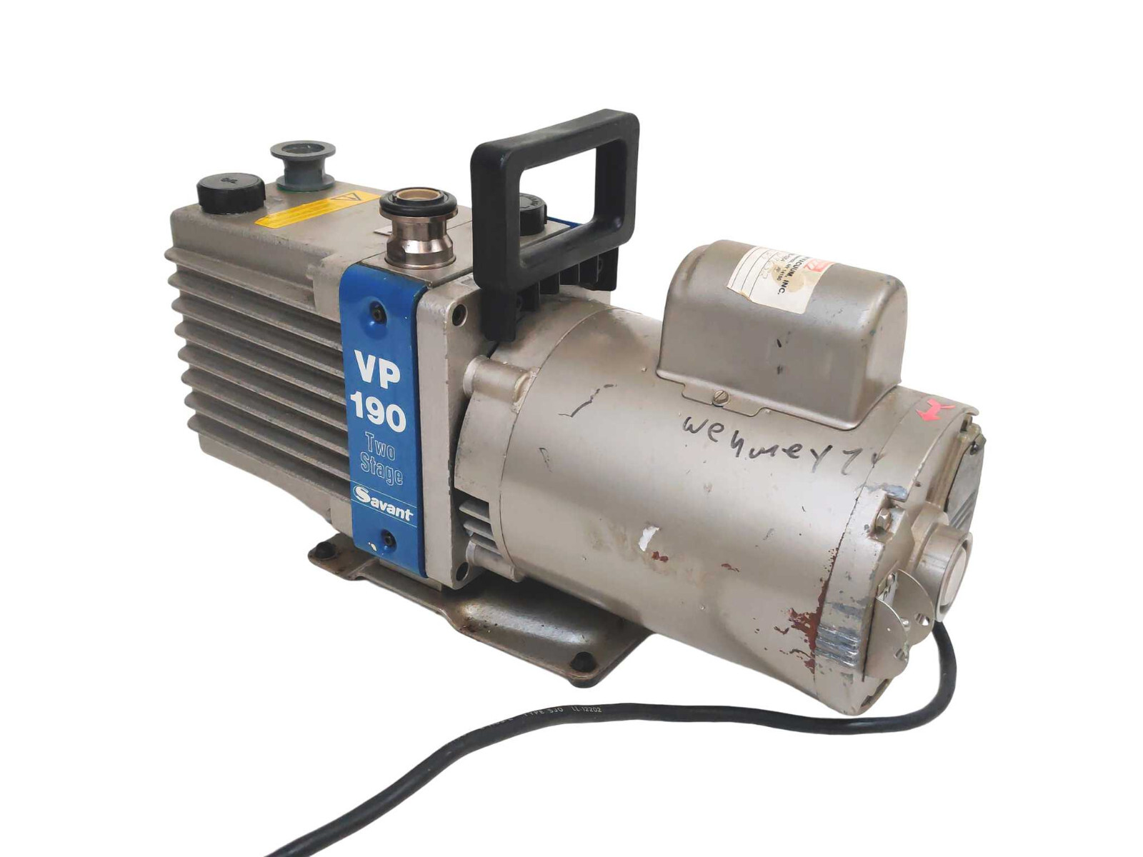 Savant VP 190 Two Stage High Vacuum Pump w Frank Electric 1102180403