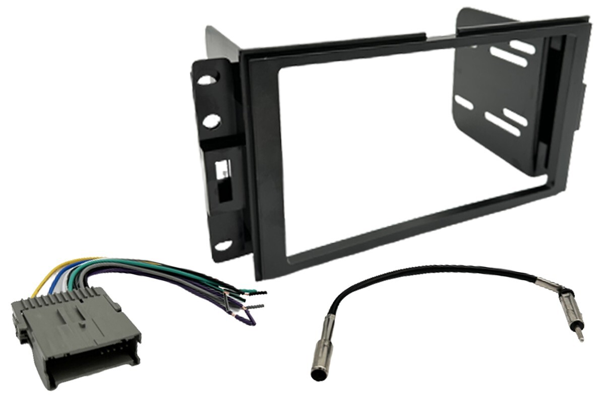 Stereo Install Kit Bundle - Double DIN Dash Kit, Wiring Harness & Antenna Adapter 2 thumbnail image