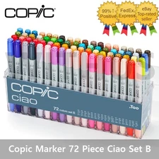 Copic Marker 72 Piece Ciao Set B Twin Tipped - Artist Markers Anime Comic Manga