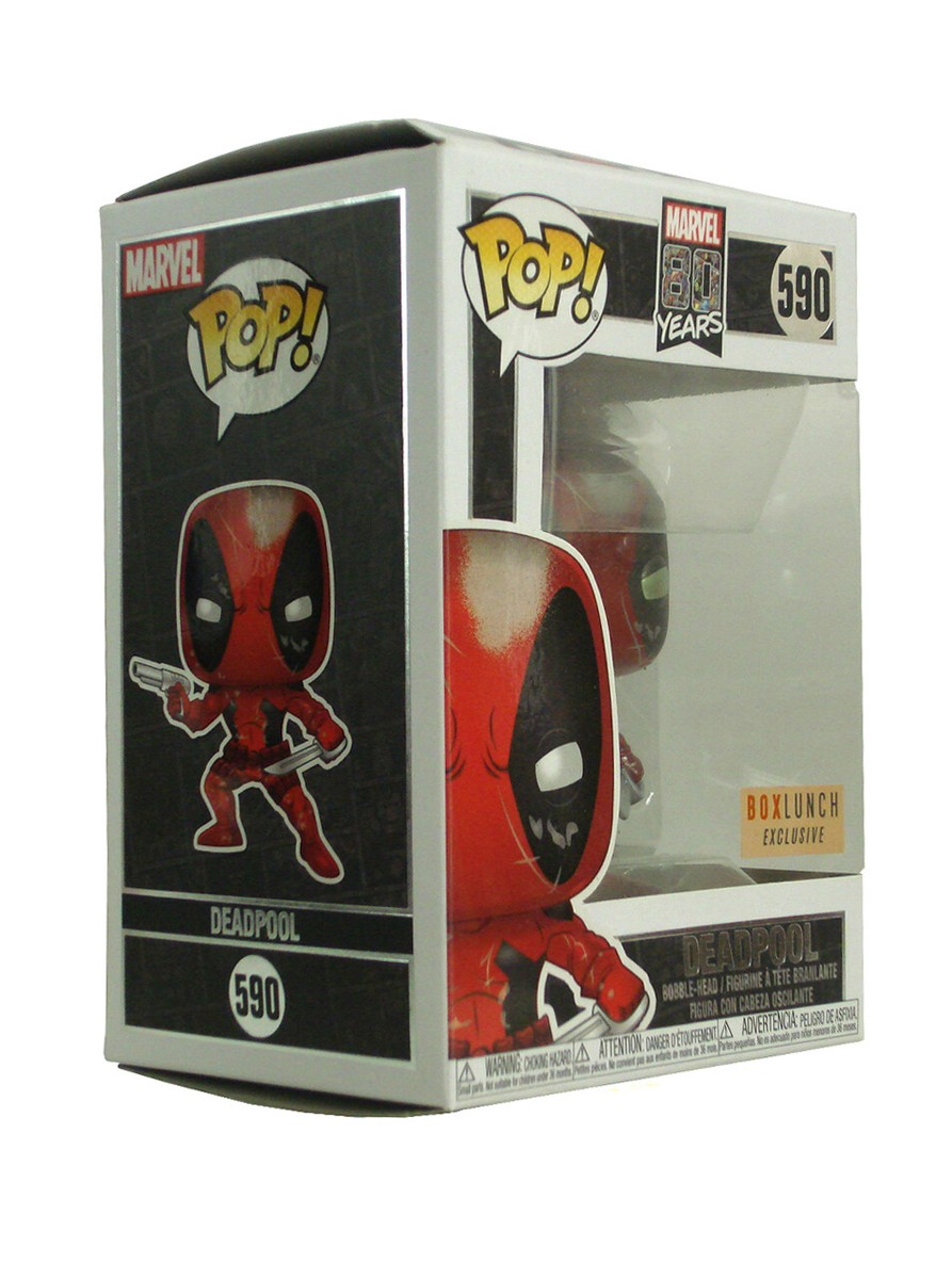 Funko Pop Deadpool Metallic Box Lunch Exclusive Vinyl Figure #590