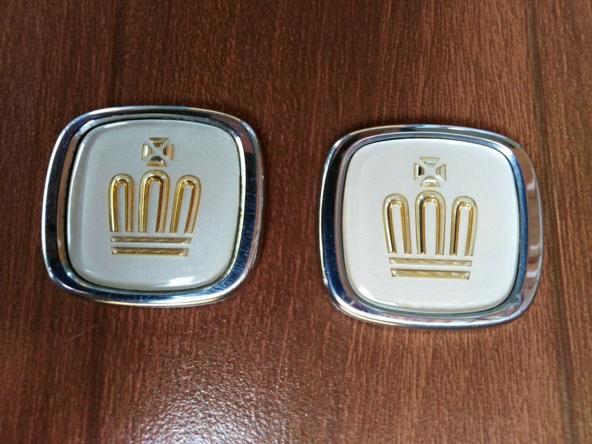 TOYOTA CROWN SIDE ROOF PILLAR EMBLEM CROWN LOGO BADGE
