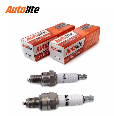 FLAG 2 pack Spark Plug 4194 Autolite Repl CMR6A Brisk SR15C Champion 978 & RY4C