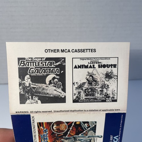 BUCK ROGERS Original Motion Picture Soundtrack Cassette 1979 MCA VTG RARE HTF - Picture 16 of 17