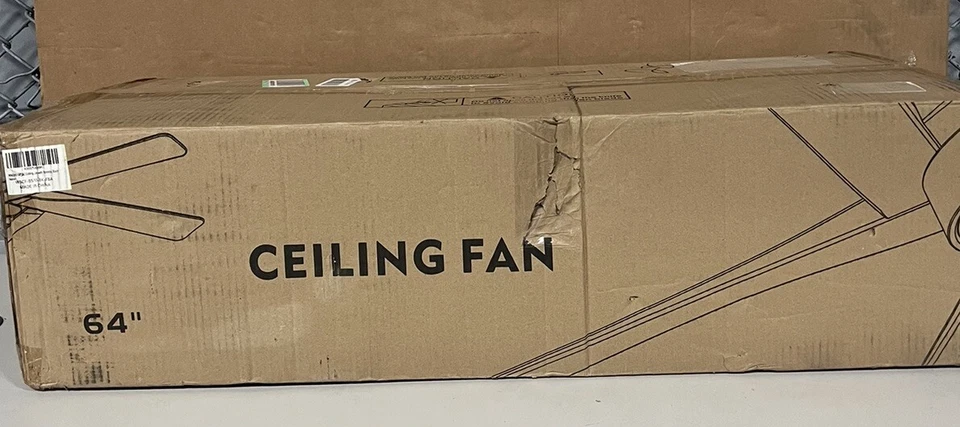 WINGBO 64in DC Ceiling Fan With Remote Control Brass- Black - Image 4 of 4