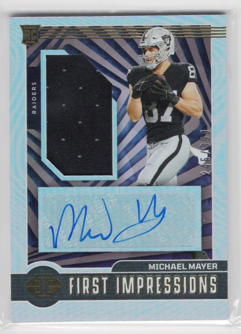 2023 Panini Illusions First Impressions Michael Mayer #/399 Rookie Card Auto