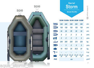 Aqua-Storm STM-210 Cat breit Schlauchboot 200 230 260 280 300 für Außenborder 