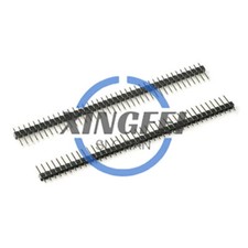 10pcs 40 Pin 1x40 Single Row 2.54mm 40Pin Header Connector Gilt Single Row Pin