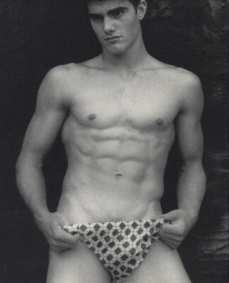 1999 Bruce Weber Male Model Peter Johnson In Briefs II Art Photo Gravure
