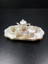 Miniature 9 piece Tea Set Colonial Theme