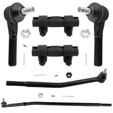 6Pc Front Outer Tie Rod End  Tie Rod Adjusting Sleeves  Center Link Fit For...